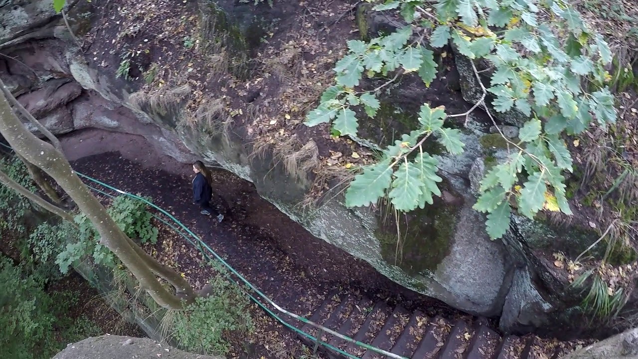 Wanderung Drachenfels (vom Saupferch über Dreibrunnertal) Pfalz - YouTube