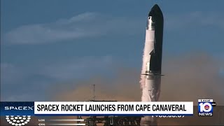 SpaceX launches Falcon 9 rocket from Cape Canaveral