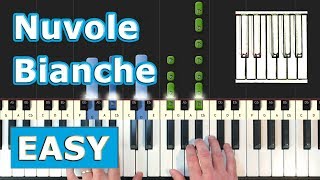 Ludovico Einaudi - Nuvole Bianche - Piano Tutorial Easy - How To Play (Synthesia)