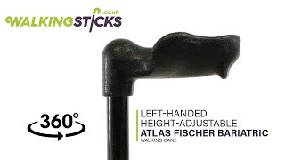 Left-Handed Adjustable Atlas Fischer Bariatric Orthopaedic Cane