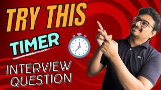 Build a Timer with Pause, Start and Reset Buttons - React Interview Refresher