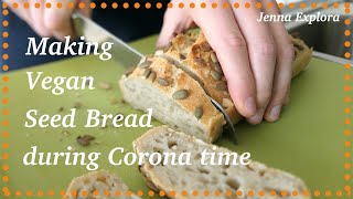 KR SUB) My first home baking | Making Vegan Seed Bread during corona time! | 드디어 구워보는 씨앗빵