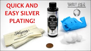 Silver Plating with cold rub-on solution.