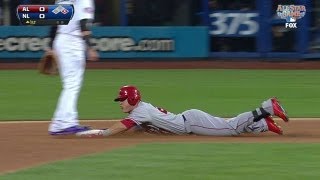 Trout doubles to open the All-Star Game