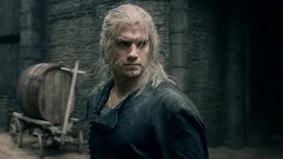 [ THE WITCHER/ HENRY CAVILL]  Blaviken Market Action fight scene. #action #fightscene #witcher .