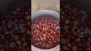 Cooking Bambara Beans For Lunch In An African Village #africanvillage #cooking