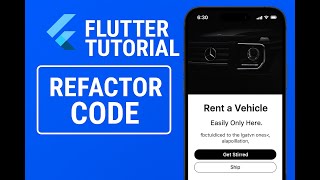 Flutter Tutorial 27 : Code refactoring in flutter