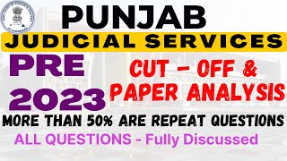 PUNJAB JUDICIARY - 2022 - 23 - EXPECTED CUT-OFF & PAPER ANALYSIS