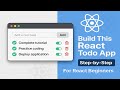 React Todo App Tutorial – Build with React Hooks from Scratch