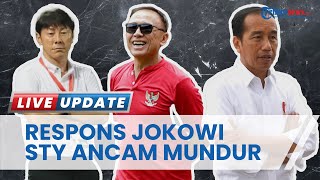 Respons Jokowi soal Ancaman Shin Tae-Yong akan Mundur Bila Iwan Bule Undurkan Diri Jadi Ketum PSSI