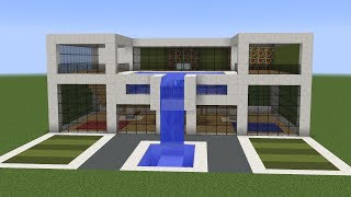 Minecraft - How to build a modern house 11
