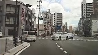 [ドラレコ] １車線しか渋滞していないのに安易に曲がってこないでｗ