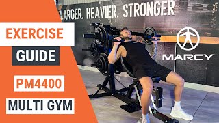 [EXERCISE GUIDE] Marcy PM4400 Leverage Home Multi Gym and Bench Pro🏋️‍♀️