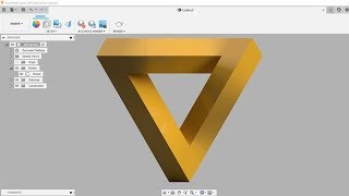 Penrose Triangle - Fusion 360