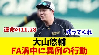 阪神・大山悠輔　FA渦中では異例の行動！！！【野球情報】【2ch 5ch】【なんJ なんG反応】【野球スレ】