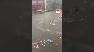 Nueva York inundada y parcialmente paralizada por lluvias torrenciales