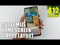 Samsung Galaxy A12 - Customize Mobile Setup Home Screen Clearly