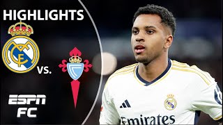 Real Madrid vs. Celta Vigo | LALIGA Highlights | ESPN FC
