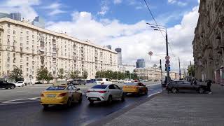 Москва 3962 Кутузовский проспект возле метро и МЦК Кутузовская лето день