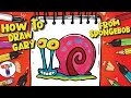 How to draw GARY from SPONGEBOB