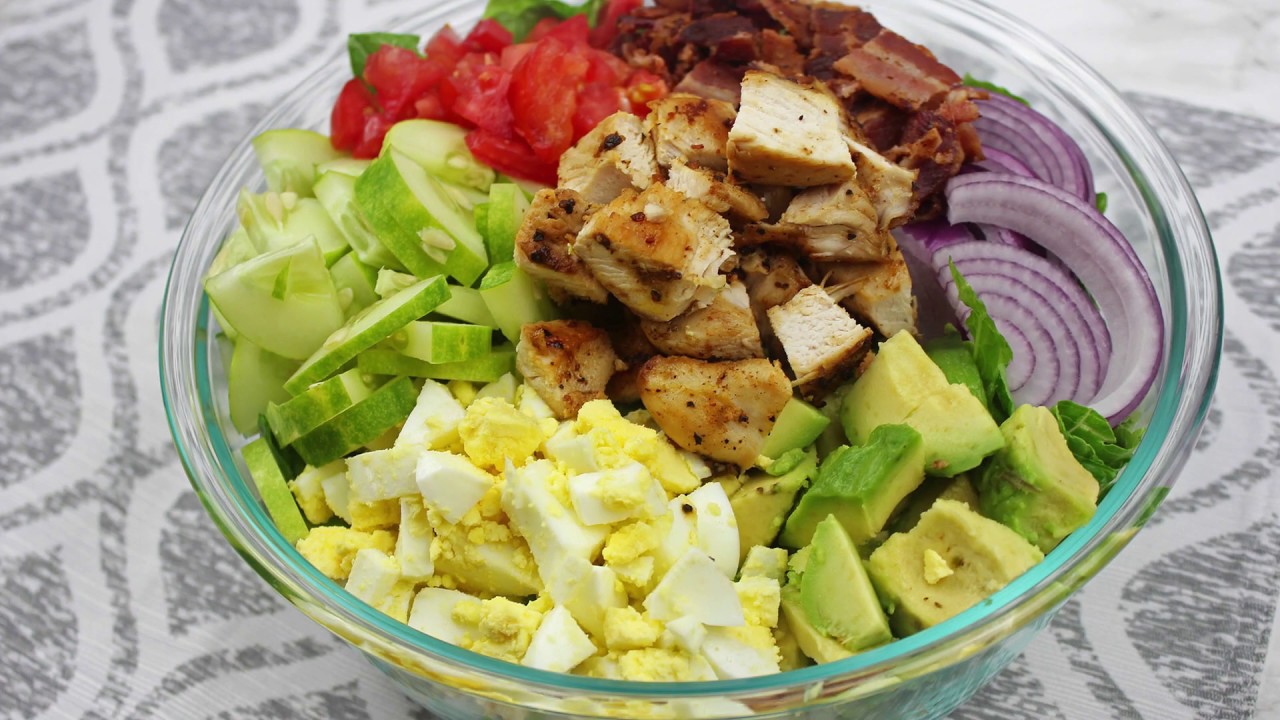 Chicken Bacon Avocado Salad Recipe - YouTube