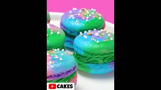 Colourful Macaron Dessert Making #shorts