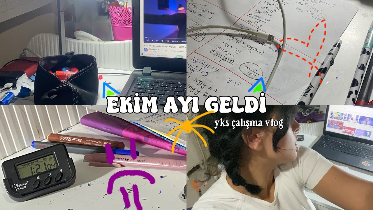 Ekim Bile Geldi Arkadaşlar… Yks çalışma Günlüğüm #yks24 Study Vlog ...