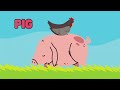 visit a farm with panda 🐼🐄 🐖 🐓 🐎 🦆 🐐 🐕 farm animals sounds song fun learning for kids