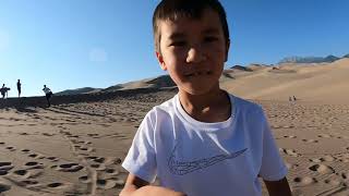 Sandboarding the Great Sand Dunes