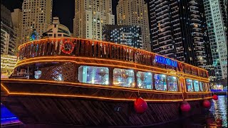 Alexandra dhow cruise dinner #dubai #dubailife #tourismdubai #travel #dhowcruise #familytime