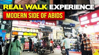 Walking the Vibrant Side of Abids, Hyderabad India 4K | Real Walk Experience