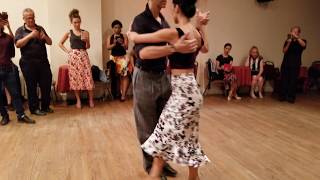 Argentine tango class: Paula Duarte \u0026 Michael Nadtochi @ La Nacional