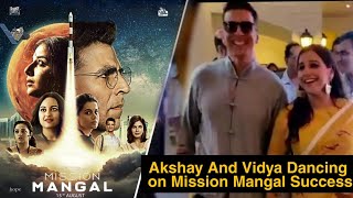 Akshay Kumar And Vidya Balan Dancing Reaction On Mission Mangal Success, Mission Mangal 100 Crores