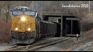 10,000 Tons of Coal - Chasing CSX N618 up the Worcester Mainline! [3-14-20]