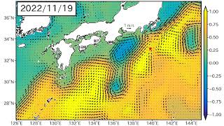 2022年12月30日までの黒潮「長期」予測