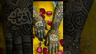 Most beautiful mehndi design❤❤ #mehndi #youtubeshorts #mehndidesign #subscribe @Alinasaifi-786