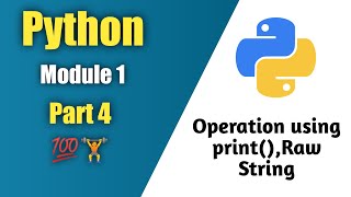 Python Tutorial Part 4 || Arithmetic Operator using print(), Raw String #python #pythontutorial2020