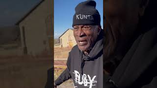 JOHN AMOS: WORKING ON ROOTS. Wearing Kunta Kinte Hoodie/Beanie Created For Him By Monica J. McKnight