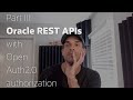 Create an OAuth2.0 secure Oracle REST API and perform a GET Request with Python