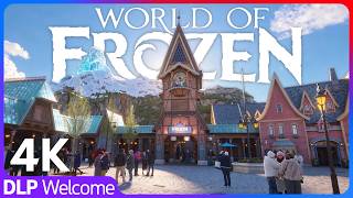 Explore World of Frozen : Royal Encounter, Shops & Restaurant [4K] Disney Adventure World