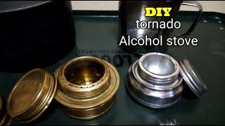 アルコールストーブ自作 アルスト 作り方 蓋つき トルネード型　DIY alcohol Stove tornedo Cap Alcohol Stove