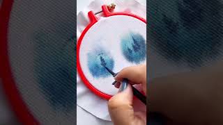 beautiful small painting on cloth #viral #art