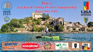 Day 2 - 2024 Kayak World Fishing Championship  Bracciano, Italy