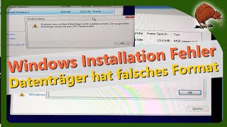 Fehler bei Windows-Installation: Der ausgewählte Datenträger entspricht dem GPT-Partitionsstil