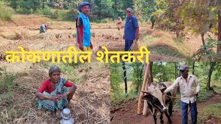 आमची कोकणातील भात शेती आणि जमीन |  भाताची बांधणी  | Rice Farming in Konkan | Ratnagiri | Kokan