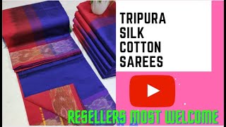 Tripura silk cotton sarees All women's collections wholesale\u0026retail  low price good quality💯