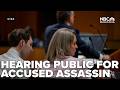 Key hearing for man accused of killing Charlie Kirk will be public