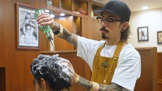 💈(ASMR) Classic Barbering Services Done to Perfection at Men's Favorite Japanese Barbershop in Tokyo