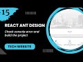 React JS #15 - Check console error and build the project