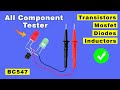 Make all component Tester using BC547, Make a universal any components tester